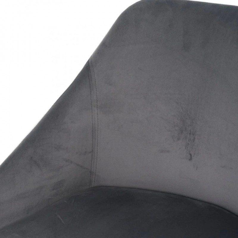 Стілець PEPIO чорний каркас/сірий Intarsio