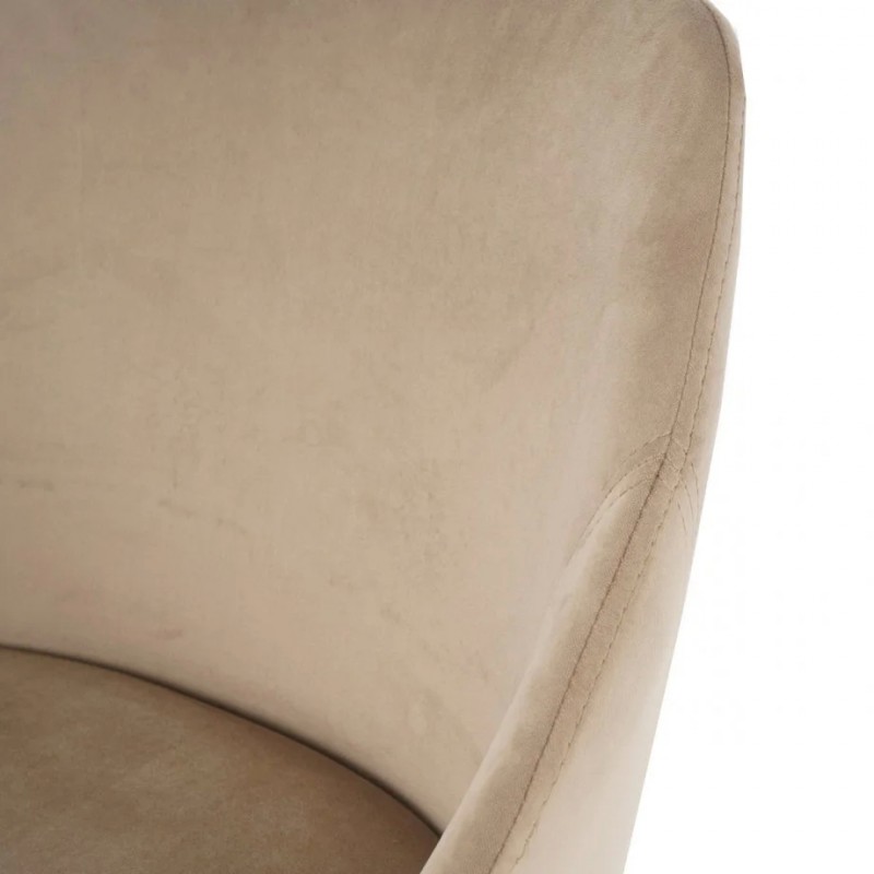 Стілець PEPIO чорний каркас/темний беж Intarsio