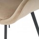 Стілець PEPIO чорний каркас/темний беж Intarsio