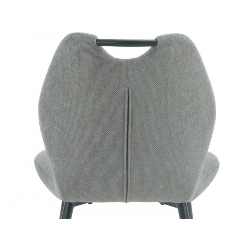 Стілець RICK чорний каркас/темно-сірий тканина Intarsio