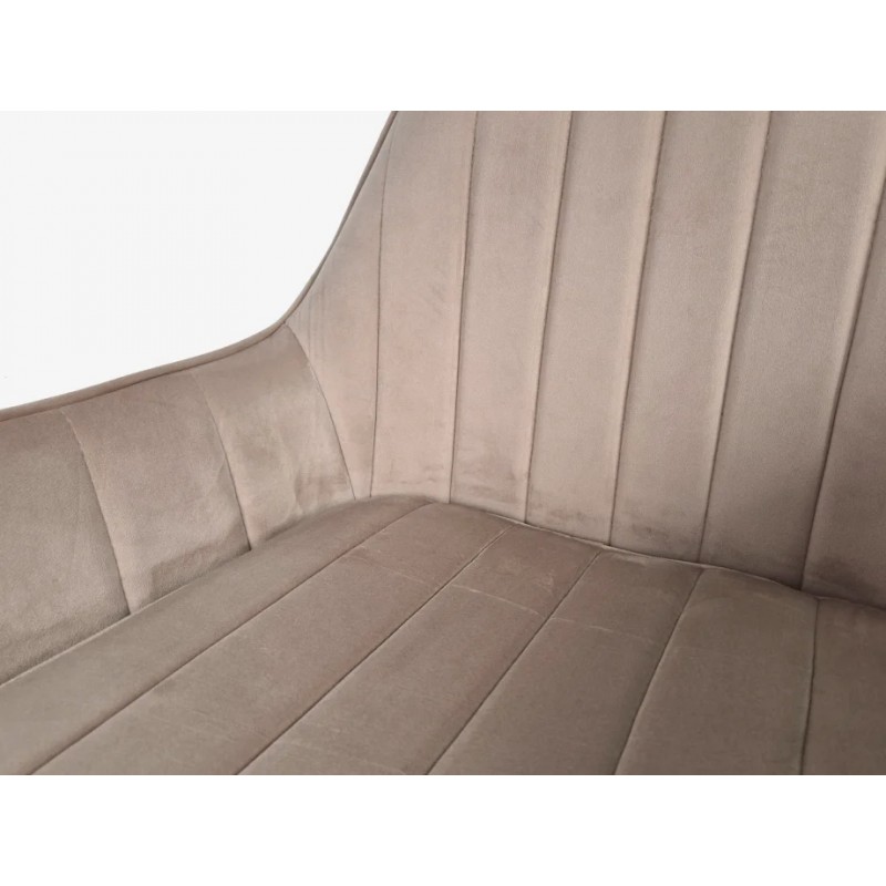 Стілець SALVIA Чорний каркас / Беж Intarsio