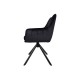 Стілець SALVIA Чорний каркас / Чорний Intarsio
