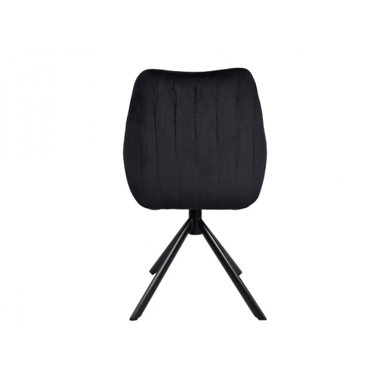 Стілець SALVIA Чорний каркас / Чорний Intarsio