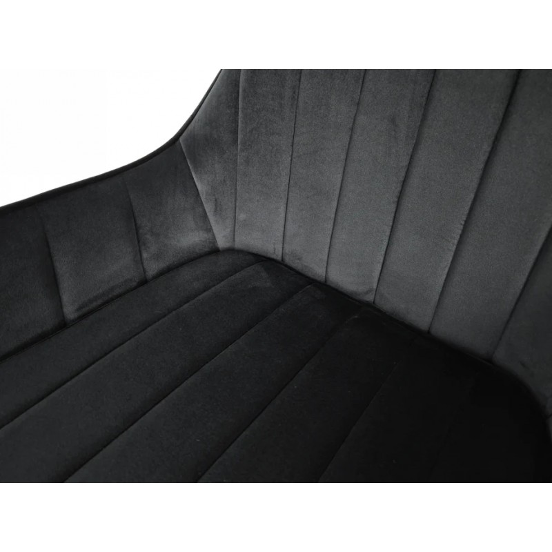 Стілець SALVIA Чорний каркас / Чорний Intarsio