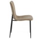 Стілець TINA Чорний каркас / Темний беж тканина вельвет Intarsio