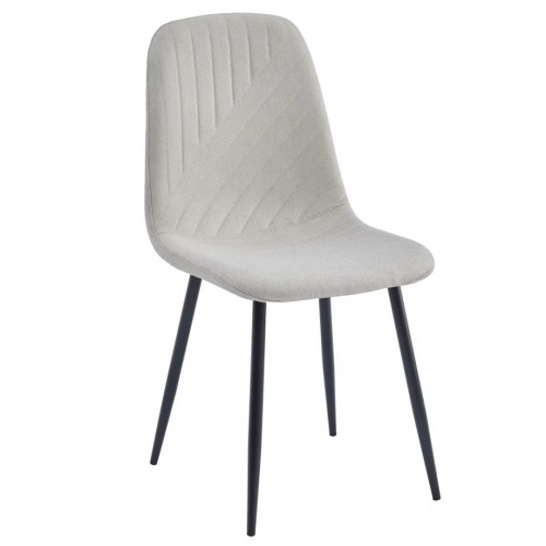 Стілець WAVES Чорний каркас / Бежева тканина Intarsio