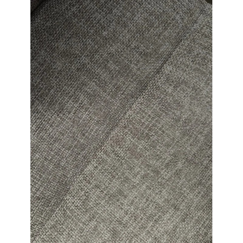 Стілець кухонний DAMIR з поворотним механізмом на 180° Чорний каркас/Сірий тканина Intarsio