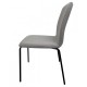 Стілець кухонний NAVY Чорний каркас/Світло-сірий тканина Intarsio