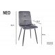 Стілець кухонний NEO чорний каркас/темний беж Intarsio