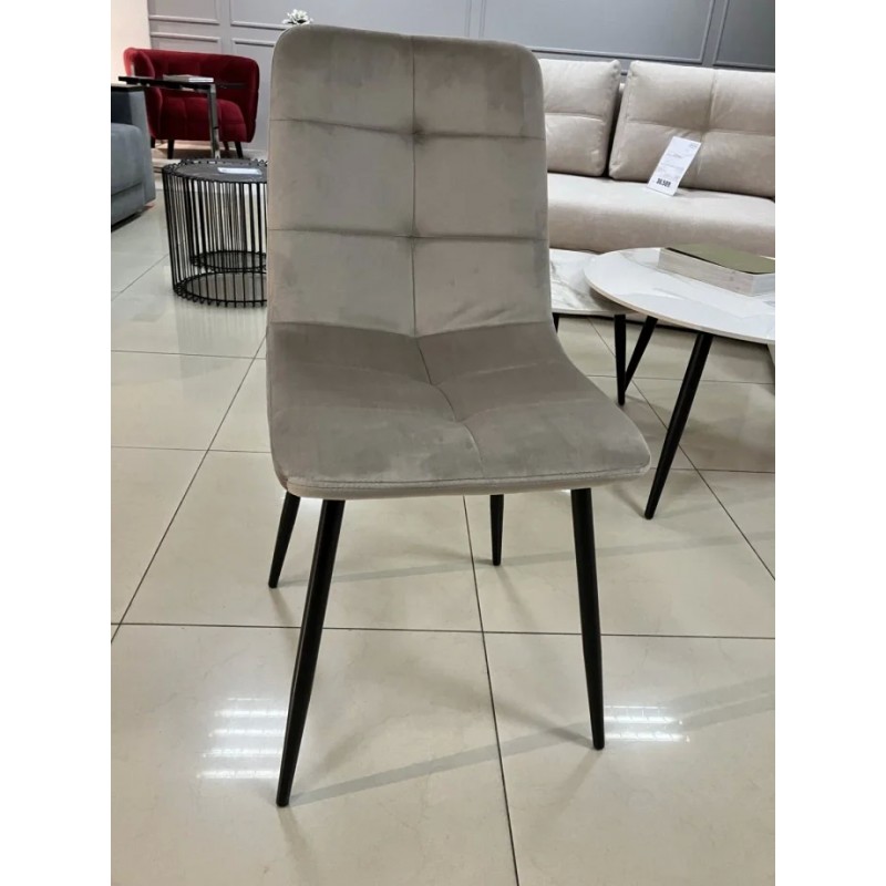 Стілець кухонний NEO чорний каркас/темний беж Intarsio