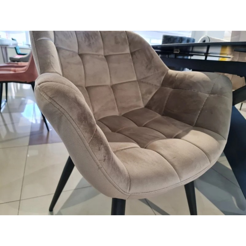 Стілець обідній ELEGANTE Темний Беж Intarsio