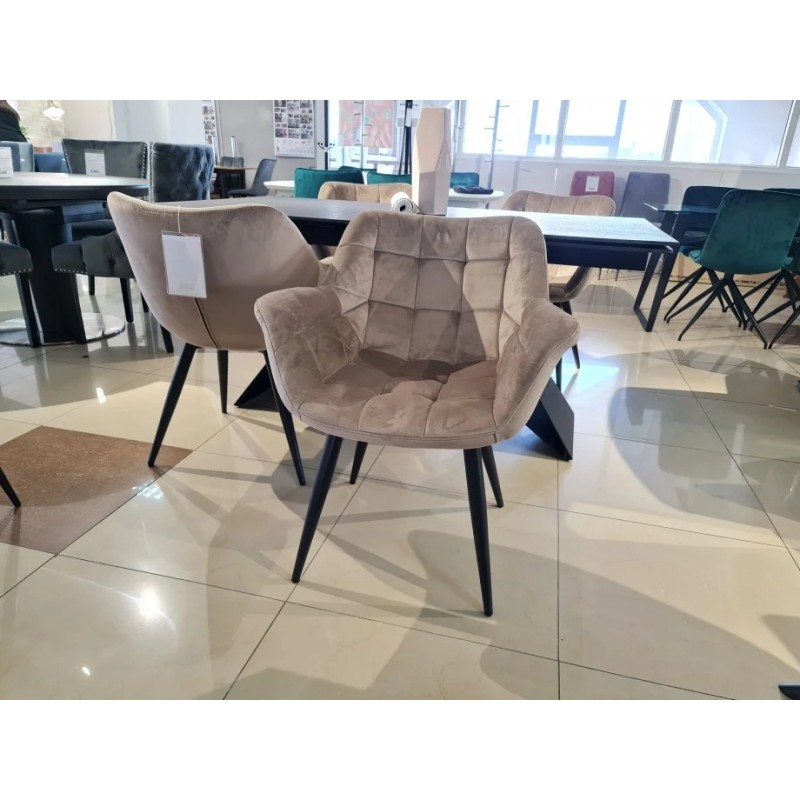 Стілець обідній ELEGANTE Темний Беж Intarsio