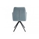Стілець з обертом 180° Adrian чорний каркас / Ментолова тканина Intarsio