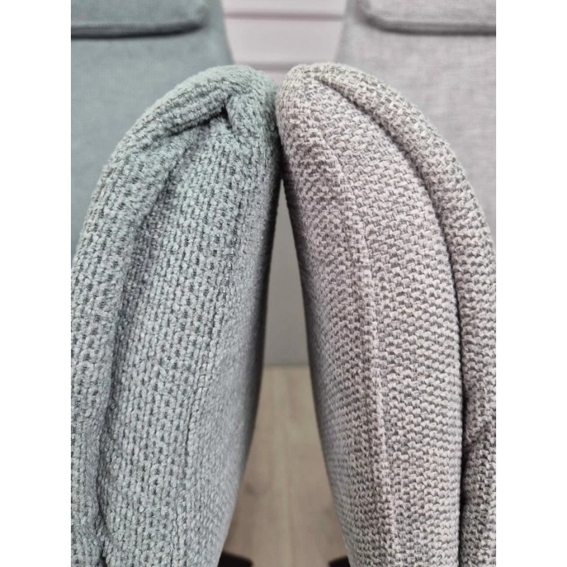 Стілець з обертом 180° Adrian чорний каркас / Ментолова тканина Intarsio