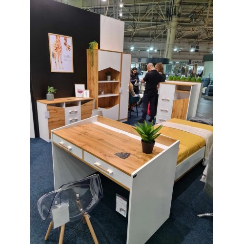 Стіл Unity T Дуб Тахо / Біла Аляска Intarsio