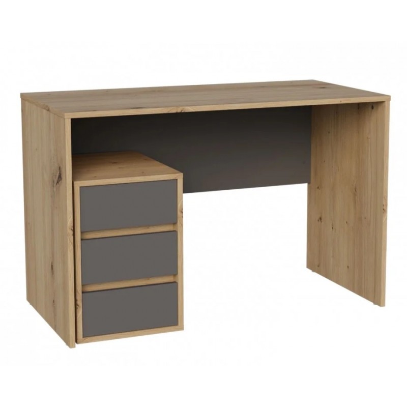 Комп'ютерний стіл VICTOR D/А 120х92 Дуб артизан / Антрацит Intarsio