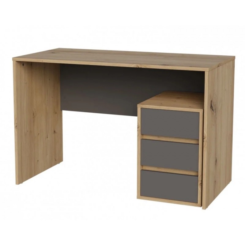 Комп'ютерний стіл VICTOR D/А 120х92 Дуб артизан / Антрацит Intarsio