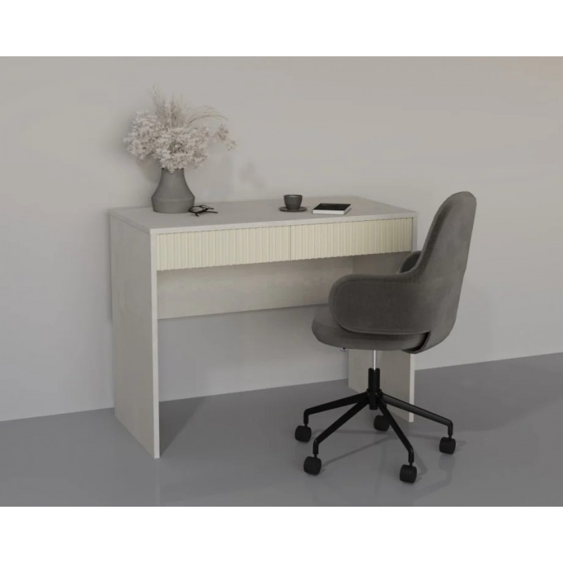 Комп'ютерний стіл YOUNG RAL 100х50 Шовковий камінь/кремовий Intarsio