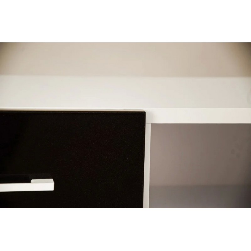 Тумба TV Maggio Білий / Бордово-бронзовий хамелеон Intarsio