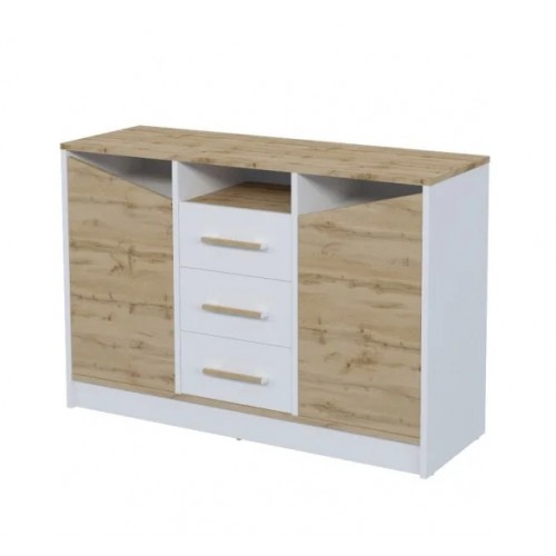 Комод Unity B Дуб Тахо / Біла Аляска Intarsio