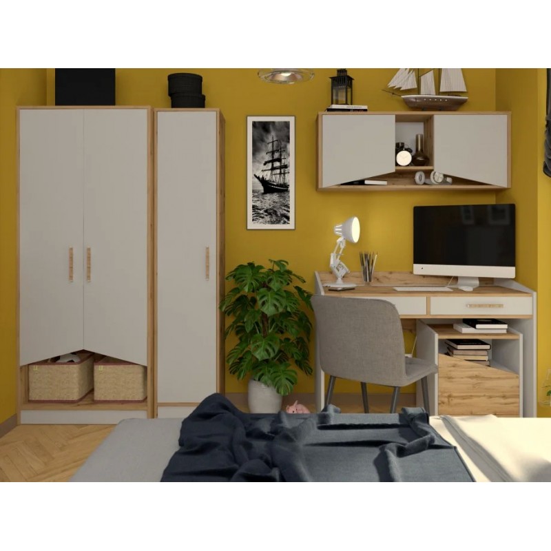 Шафа Unity A Дуб Тахо / Біла Аляска Intarsio