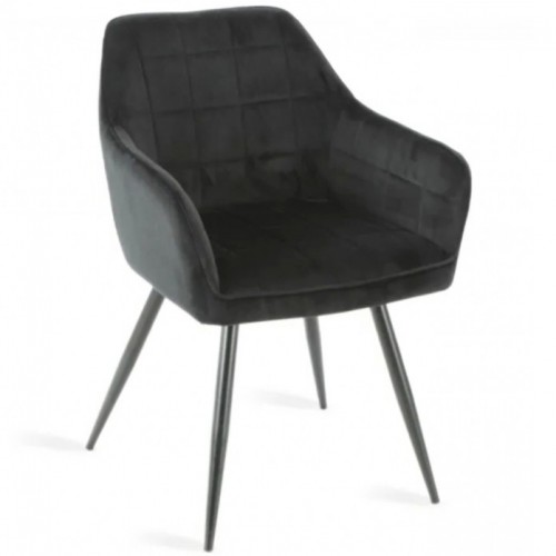 Cтілець DONNA чорний каркас/чорний Intarsio