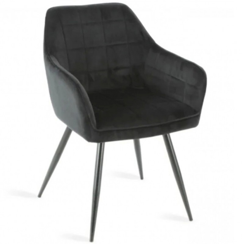 Cтілець DONNA чорний каркас/чорний Intarsio