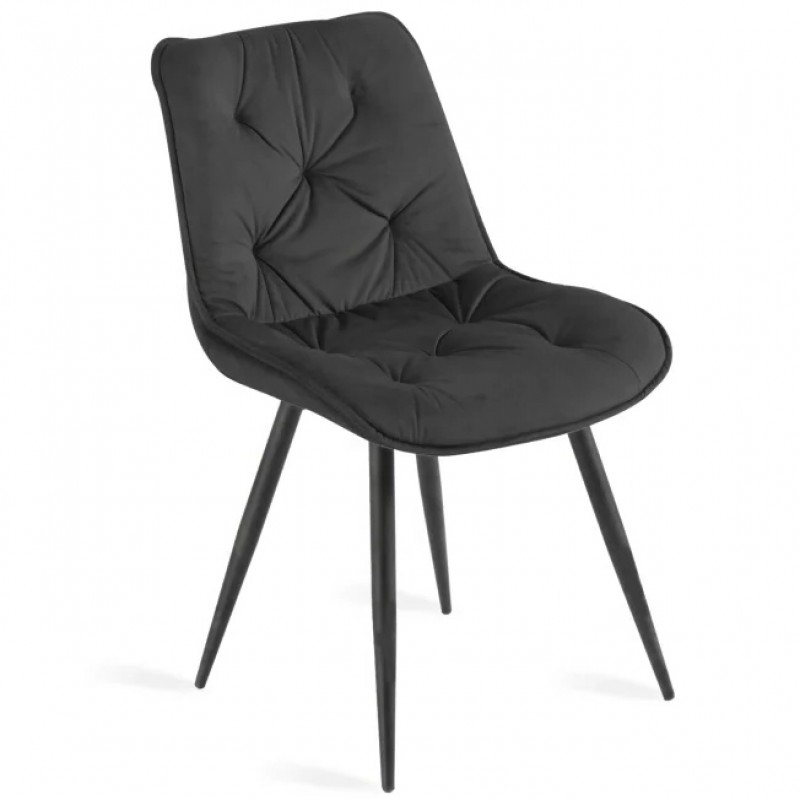 Cтілець STYLE чорний каркас/чорний Intarsio