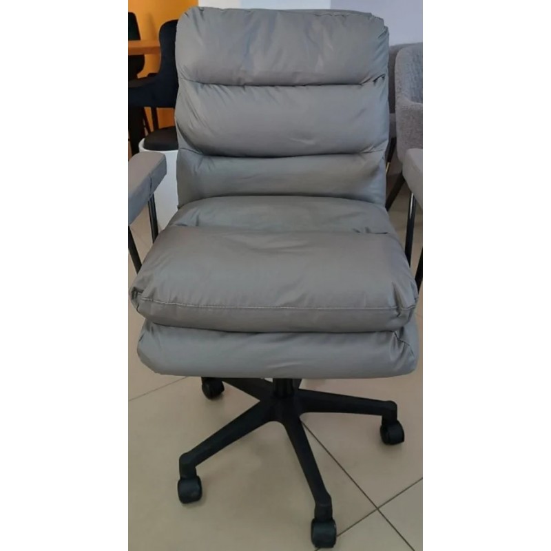 Крісло комп'ютерне поворотне DRACO сірий/чорний каркас Intarsio