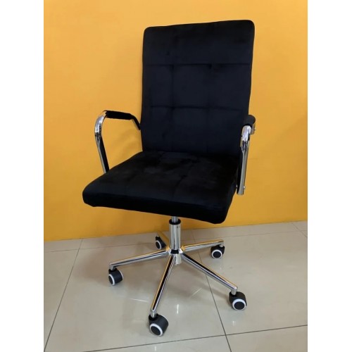 Крісло комп'ютерне поворотне S-222 чорне Intarsio