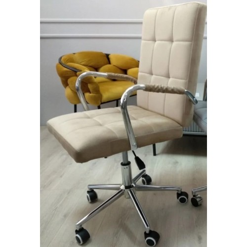 Крісло комп'ютерне поворотне S-222 темний беж Intarsio