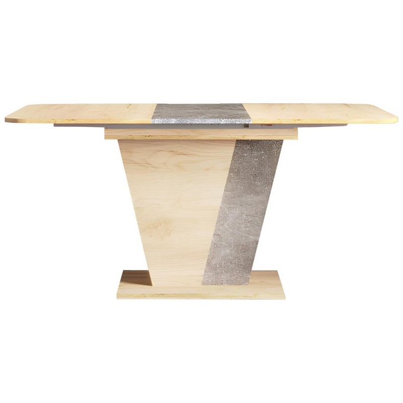 Стіл кухонний розкладний FOREST D/A Дуб крафт золотий / Ательє темне 120(160)x80 Intarsio