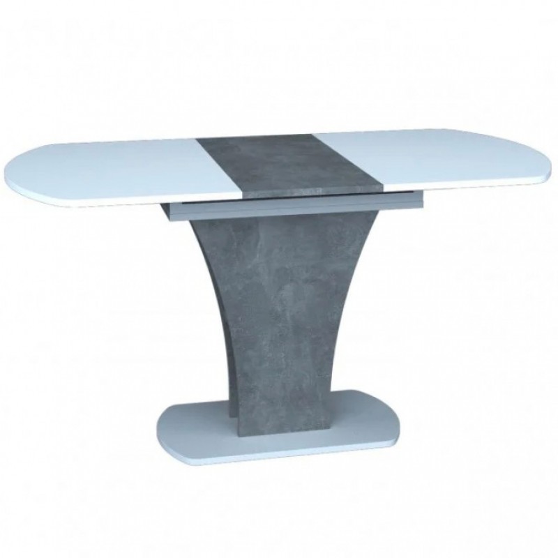 Стіл обідній Sheridan 110(145)x68 см Біла Аляска / Індастріал Intarsio