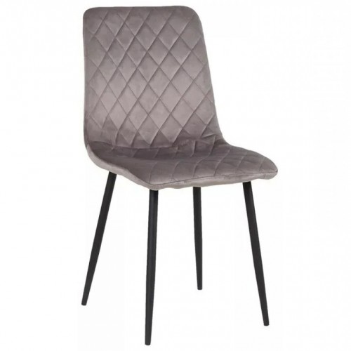 Стілець MARINO чорний каркас / темний беж Intarsio