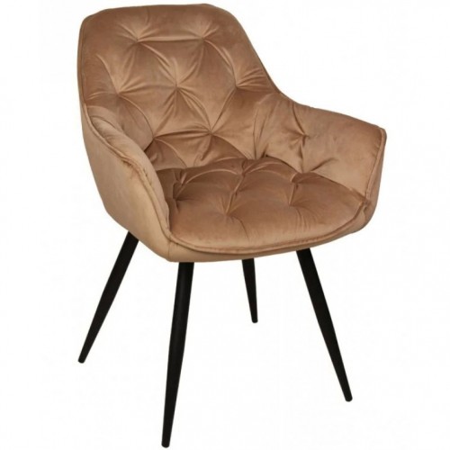 Стілець Magic чорний каркас / беж Intarsio