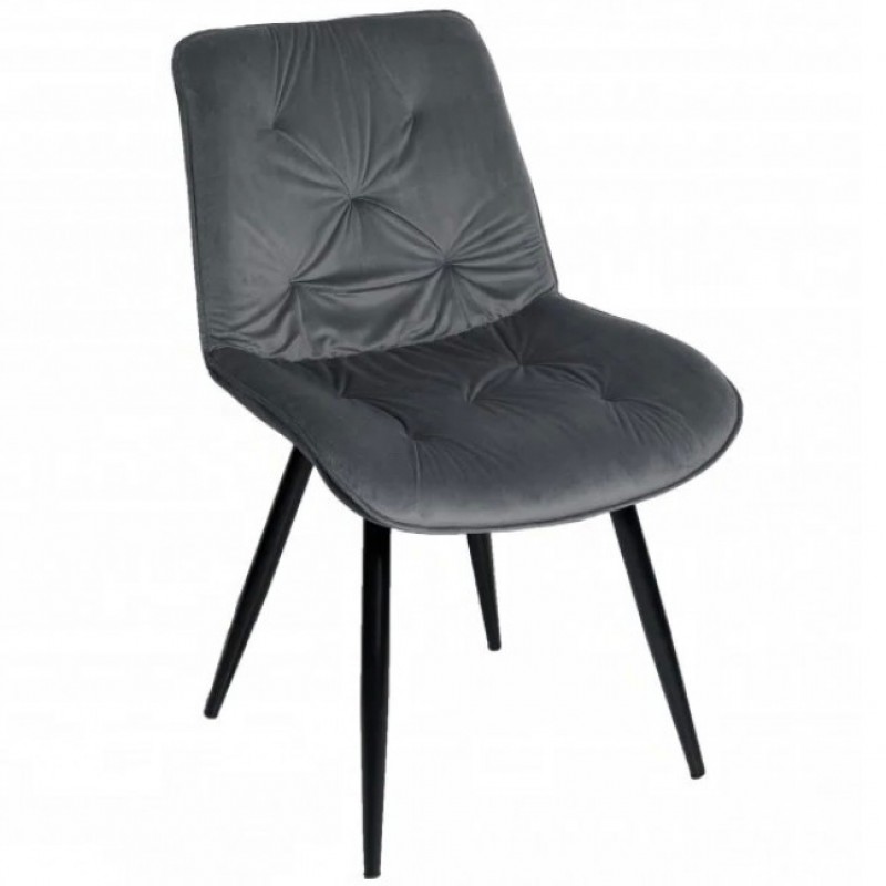 Стілець STYLE чорний / темно-сірий Intarsio