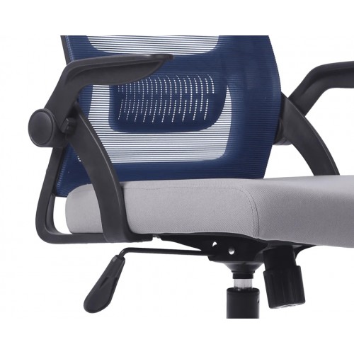 Комп'ютерне крісло CLAUS синє/сіре/чорний каркас Intarsio