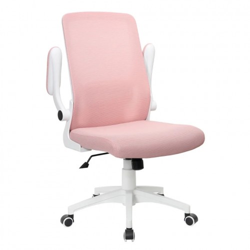 Крісло комп'ютерне ARIA рожеве/білий каркас Intarsio