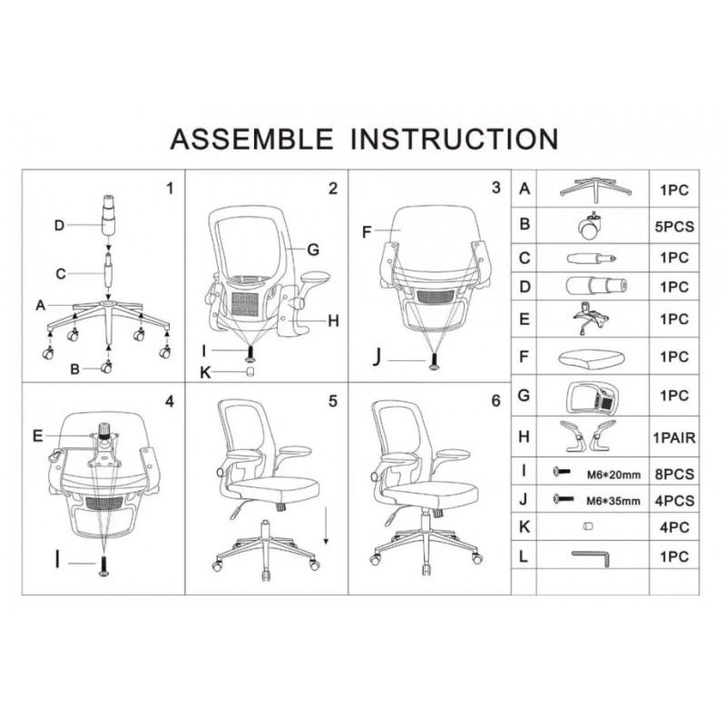 Крісло комп'ютерне ARIA рожеве/білий каркас Intarsio