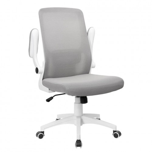 Крісло комп'ютерне ARIA сіре/білий каркас Intarsio