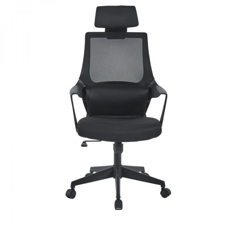 Крісло комп’ютерне ARON II Чорний / Чорний каркас Intarsio