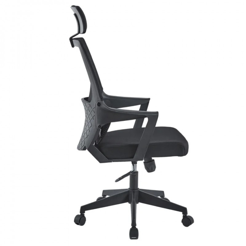 Крісло комп’ютерне ARON II Чорний / Чорний каркас Intarsio