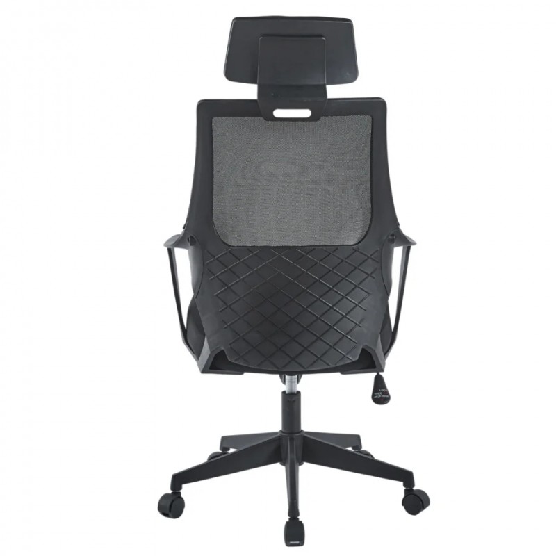 Крісло комп’ютерне ARON II Чорний / Чорний каркас Intarsio