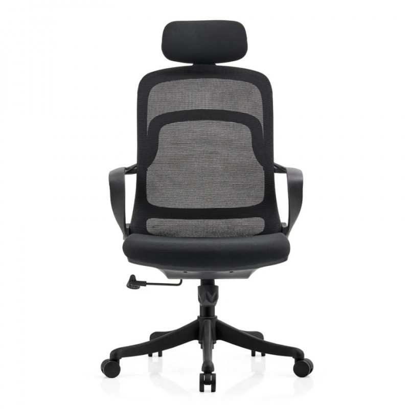 Крісло комп'ютерне COLE чорне/чорний каркас Intarsio