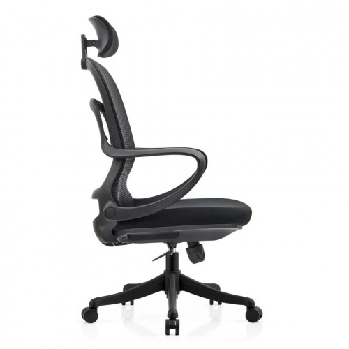 Крісло комп'ютерне COLE чорне/чорний каркас Intarsio