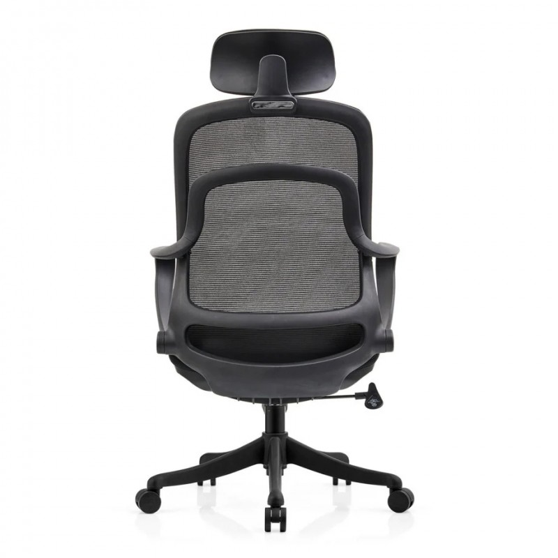 Крісло комп'ютерне COLE чорне/чорний каркас Intarsio