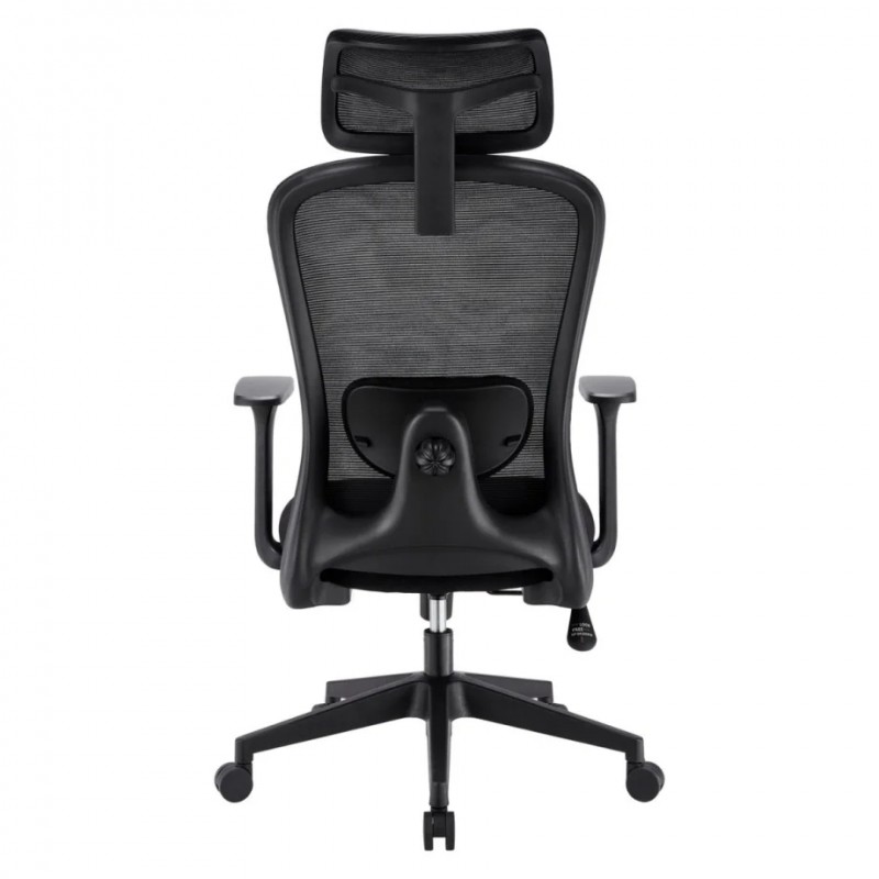 Крісло комп'ютерне JACOB чорна тканина/чорний каркас Intarsio