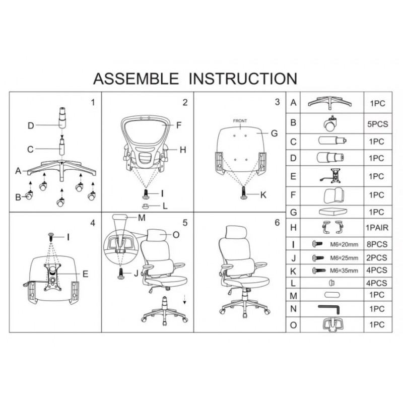 Крісло комп'ютерне OWEN сіре/білий каркас Intarsio