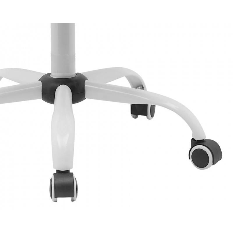 Крісло компютерне поворотне CANDY рожеве/білий каркас Intarsio