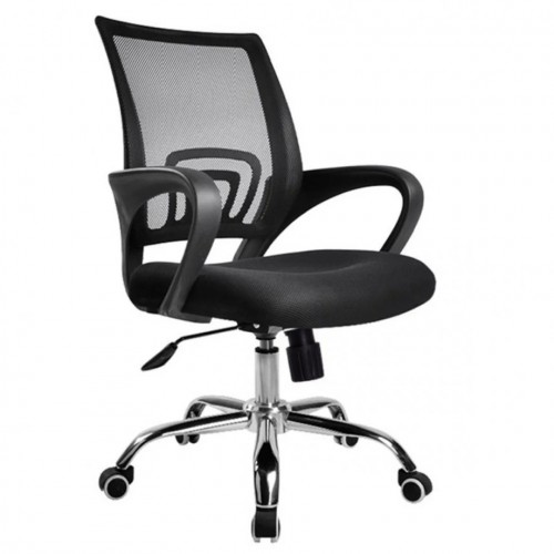 Крісло комп'ютерне поворотне S-106 чорне Intarsio